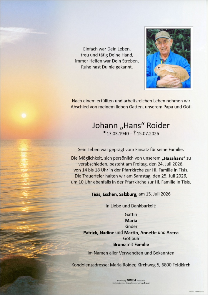 Johann "Hans" Roider